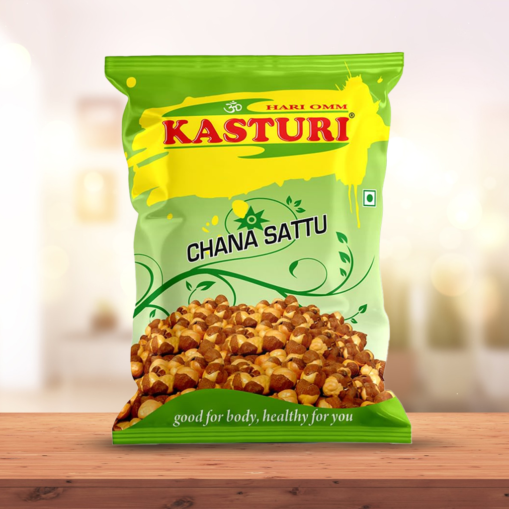 Kasturi Chana Sattu pack — high protein roasted gram flour